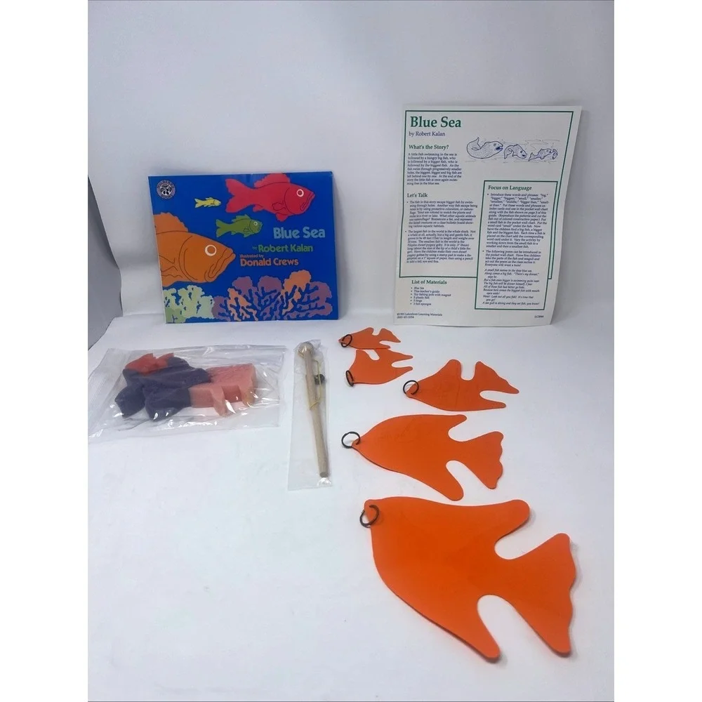 Vintage 93 Lakeshore Learning Blue Sea Fishing Language Kit Complete NEW LC5046
